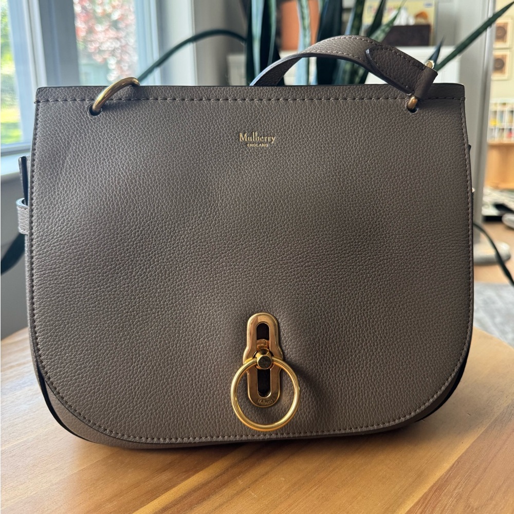 Mulberry Amberley Satchel in grey-mocha
